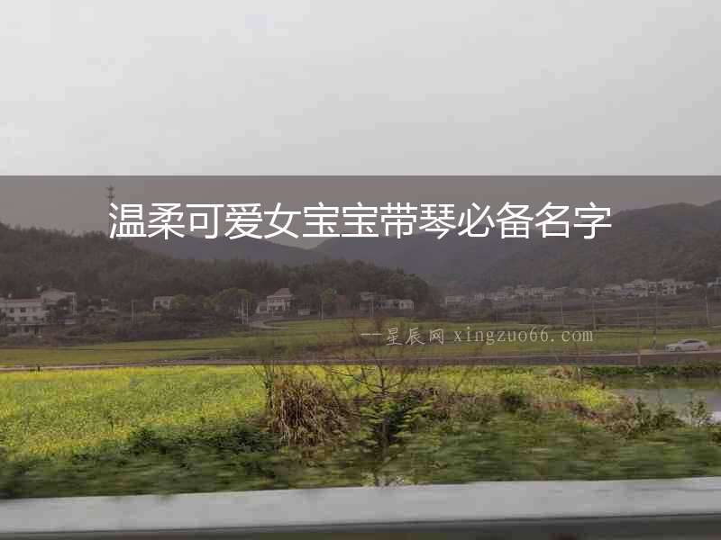 溫柔可愛女寶寶帶琴必備名字