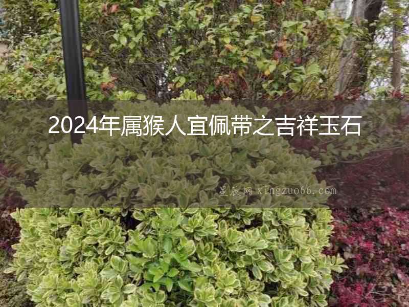 2024年屬猴人宜佩帶之吉祥玉石