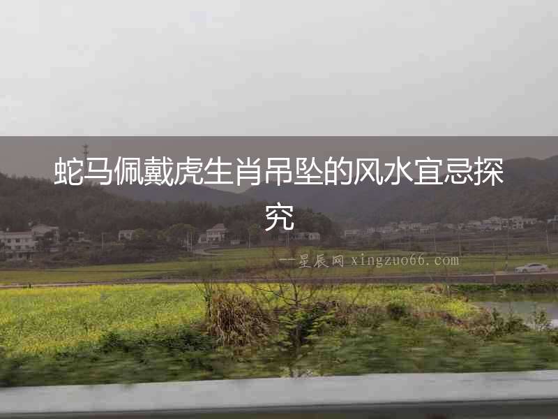 蛇馬佩戴虎生肖吊墜的風水宜忌探究