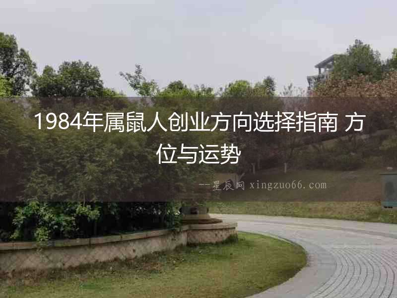 1984年屬鼠人創(chuàng)業(yè)方向選擇指南 方位與運勢