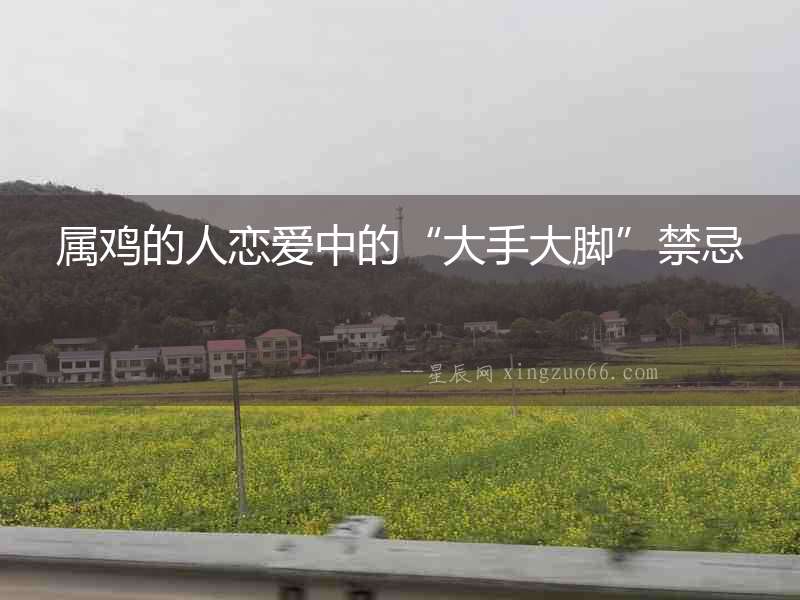 屬雞的人戀愛中的“大手大腳”禁忌