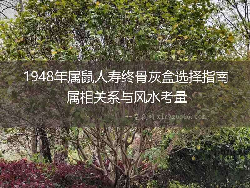 1948年屬鼠人壽終骨灰盒選擇指南 屬相關系與風水考量