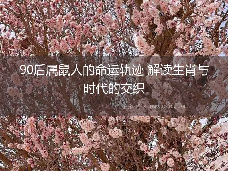 90后屬鼠人的命運軌跡 解讀生肖與時代的交織