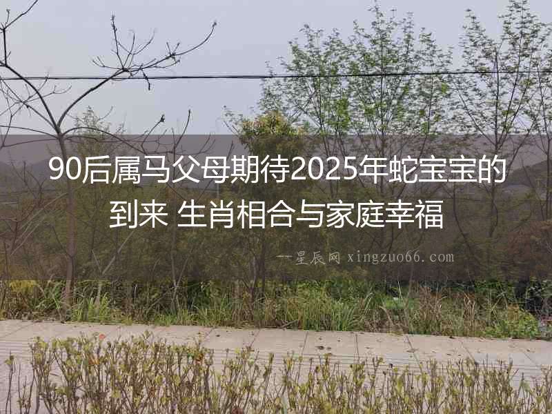 90后屬馬父母期待2025年蛇寶寶的到來 生肖相合與家庭幸福