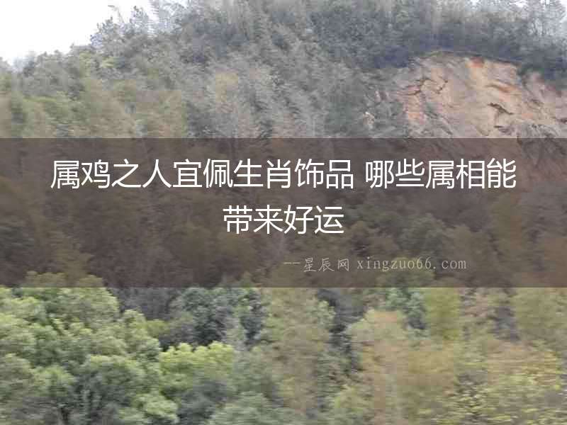 屬雞之人宜佩生肖飾品 哪些屬相能帶來好運