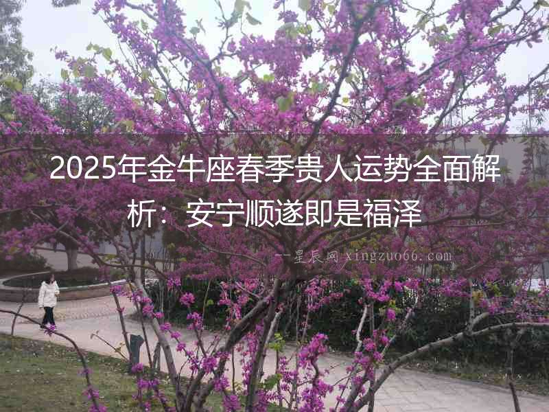 2025年金牛座春季貴人運勢全面解析：安寧順遂即是福澤