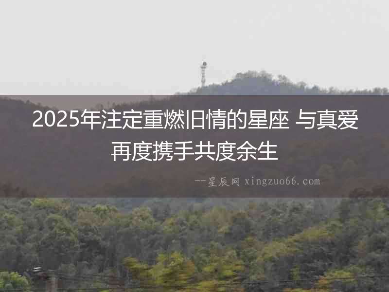 2025年注定重燃舊情的星座 與真愛再度攜手共度余生