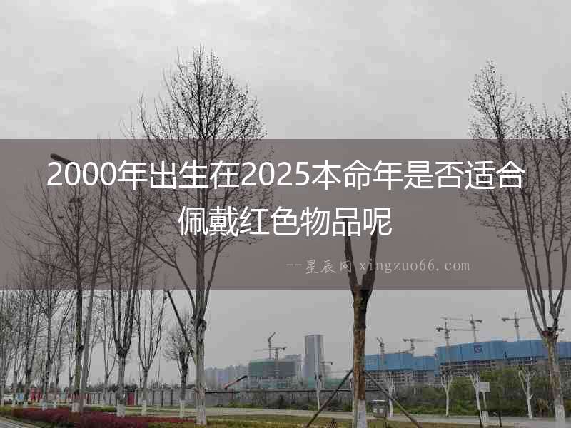 2000年出生在2025本命年是否適合佩戴紅色物品呢