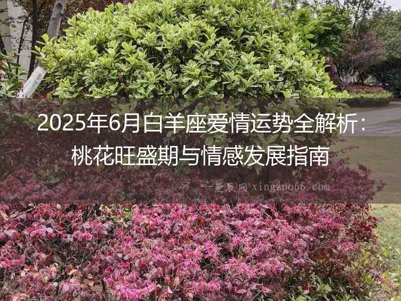 2025年6月白羊座愛情運勢全解析：桃花旺盛期與情感發展指南
