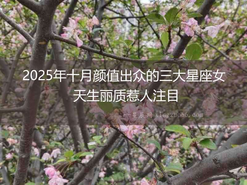 2025年十月顏值出眾的三大星座女 天生麗質惹人注目