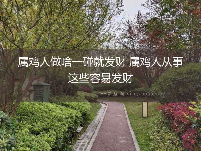 屬雞人做啥一碰就發財 屬雞人從事這些容易發財