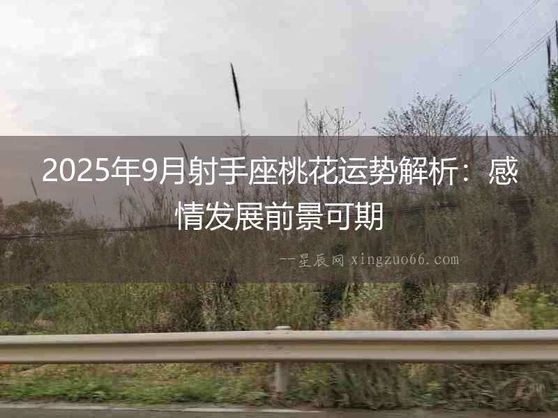 2025年9月射手座桃花運(yùn)勢(shì)解析：感情發(fā)展前景可期