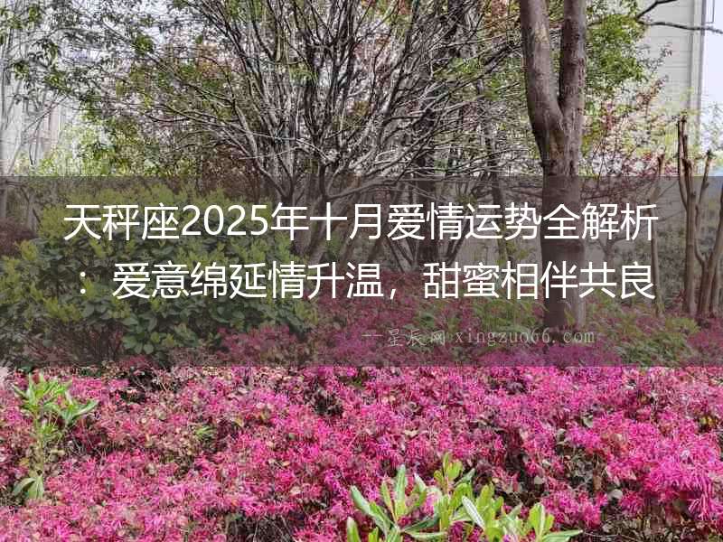 天秤座2025年十月愛情運勢全解析：愛意綿延情升溫，甜蜜相伴共良辰