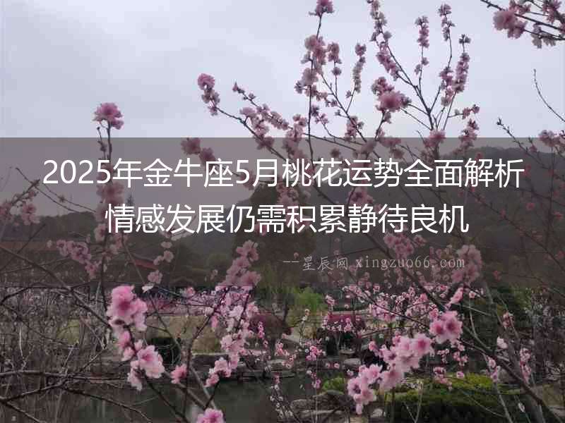 2025年金牛座5月桃花運勢全面解析 情感發展仍需積累靜待良機