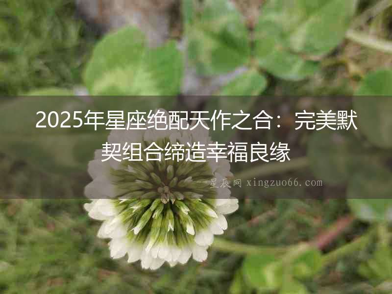 2025年星座絕配天作之合：完美默契組合締造幸福良緣