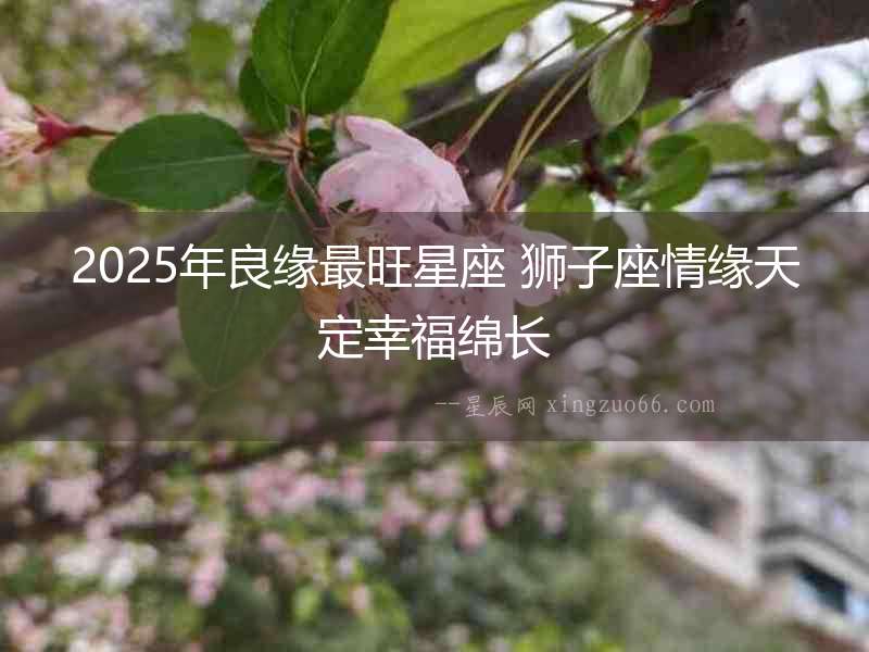 2025年良緣最旺星座 獅子座情緣天定幸福綿長