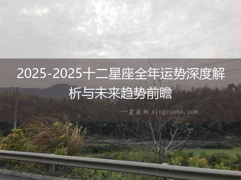 2025-2025十二星座全年運勢深度解析與未來趨勢前瞻