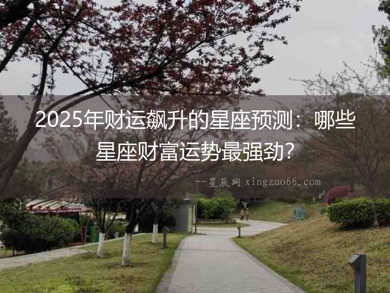 2025年財運飆升的星座預測：哪些星座財富運勢最強勁？