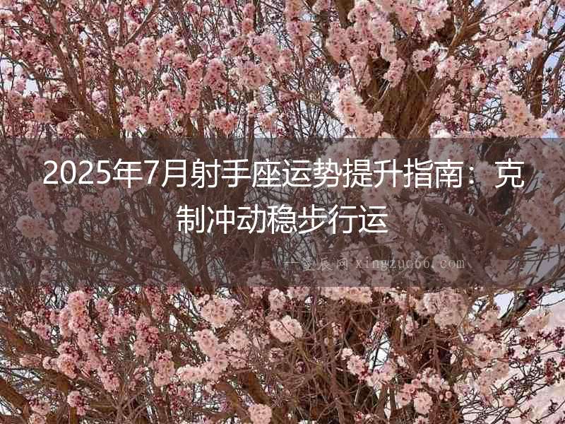 2025年7月射手座運勢提升指南：克制沖動穩步行運