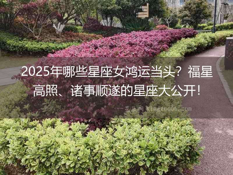 2025年哪些星座女鴻運當頭？福星高照、諸事順遂的星座大公開！