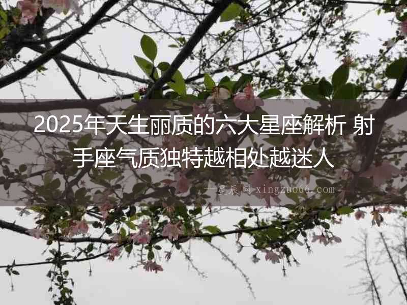 2025年天生麗質的六大星座解析 射手座氣質獨特越相處越迷人