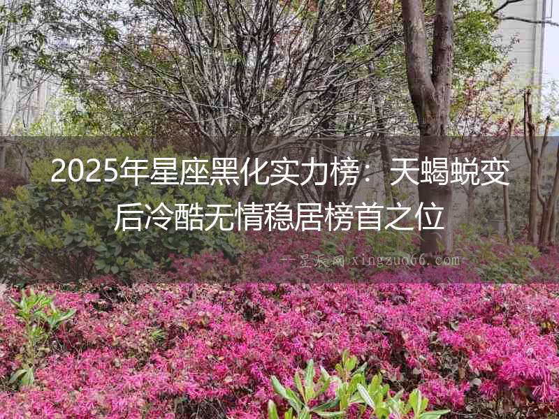 2025年星座黑化實(shí)力榜：天蝎蛻變后冷酷無情穩(wěn)居榜首之位