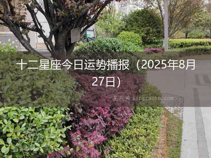 十二星座今日運勢播報（2025年8月27日）