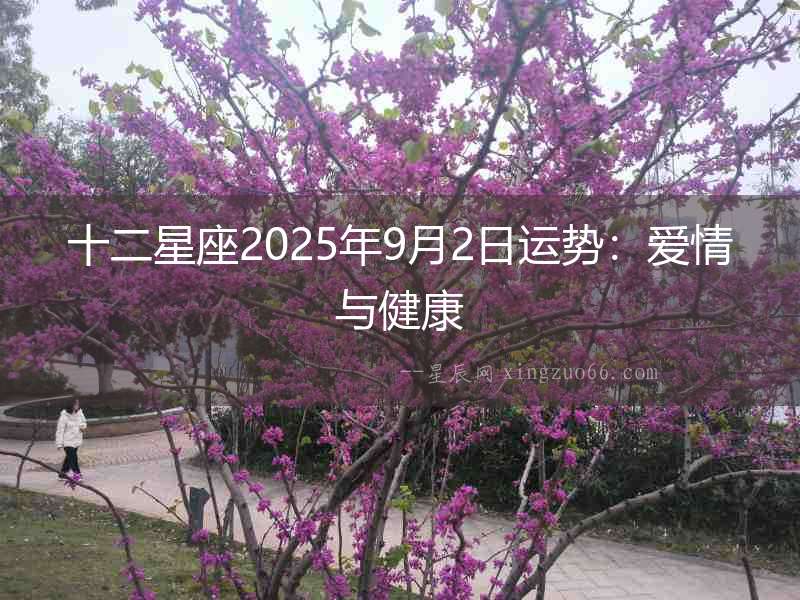 十二星座2025年9月2日運勢：愛情與健康