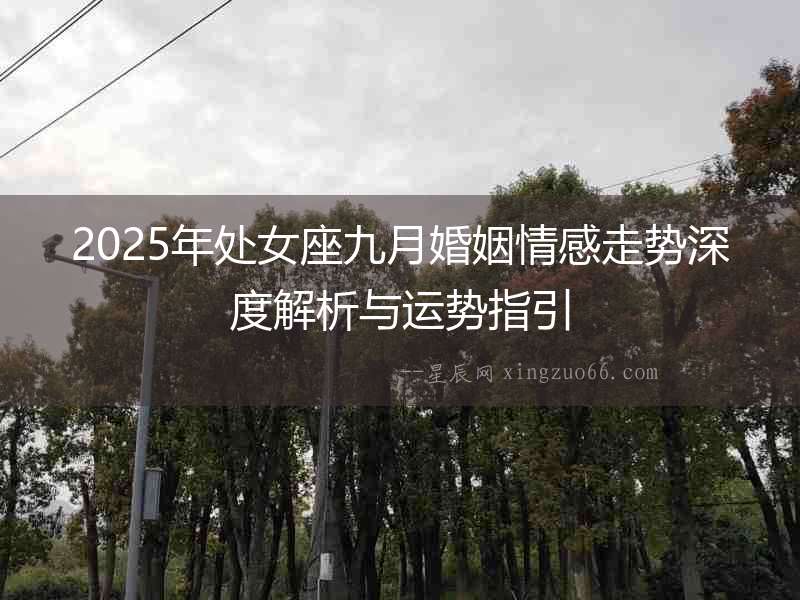 2025年處女座九月婚姻情感走勢深度解析與運勢指引