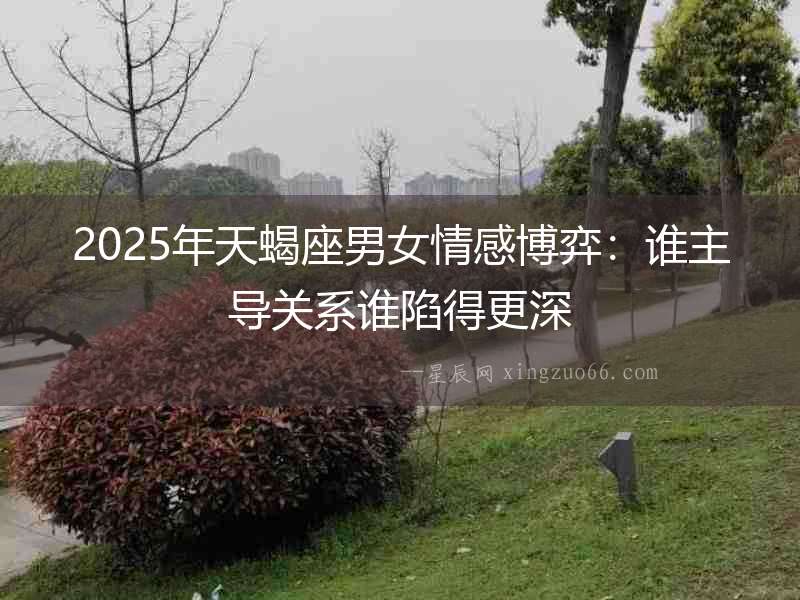 2025年天蝎座男女情感博弈：誰主導關系誰陷得更深