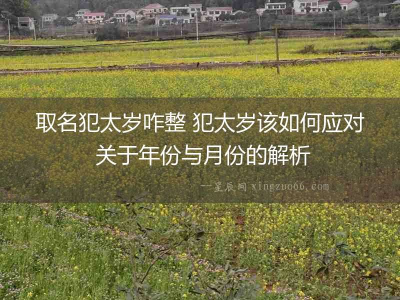 取名犯太歲咋整 犯太歲該如何應(yīng)對 關(guān)于年份與月份的解析